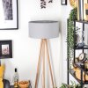 Saladillo floor lamp Light wood, white, 1-light source