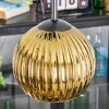 Koyoto hanging light, globe light, Cluster pendant lamp gold, 3-light sources