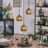 Koyoto hanging light, globe light, Cluster pendant lamp 30 cm gold, 3-light sources