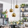 Koyoto hanging light, globe light, Cluster pendant lamp 30 cm gold, 3-light sources