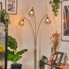 Yaak floor lamp brass, black, 3-light sources