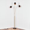 Alsen floor lamp brass, black, 3-light sources