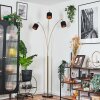 Alsen floor lamp brass, black, 3-light sources