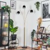 Bassagoda floor lamp brass, black, 3-light sources