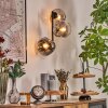 Ripoll globe light, wall light clear, Smoke-coloured, 3-light sources