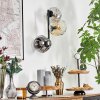Ripoll globe light, wall light Amber, clear, Smoke-coloured, 3-light sources