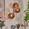 Ripoll globe light, wall light coppery, 3-light sources