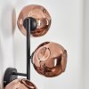 Ripoll globe light, wall light coppery, 3-light sources