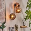 Ripoll globe light, wall light clear, coppery, 3-light sources