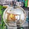 Koyoto hanging light, globe light, Cluster pendant lamp Amber, clear, 3-light sources