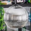 Koyoto hanging light, globe light, Cluster pendant lamp clear, Smoke-coloured, 3-light sources