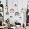 Ripoll hanging light, globe light, pendant light Ecru, black, 8-light sources