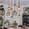 Ripoll hanging light, globe light, pendant light Ecru, black, 8-light sources