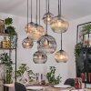 Ripoll hanging light, globe light, pendant light Ecru, black, 8-light sources