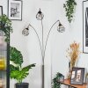 Yaak floor lamp matt nickel, black, 3-light sources