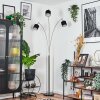 Bassagoda floor lamp matt nickel, black, 3-light sources