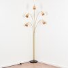 Lindberg floor lamp brass, black, 5-light sources