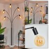 Codecro floor lamp black, white, 5-light sources