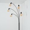 Codecro floor lamp black, white, 5-light sources