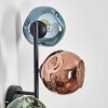 Ripoll globe light, wall light blue, green, coppery, 3-light sources