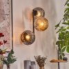 Ripoll globe light, wall light Amber, Smoke-coloured, 3-light sources