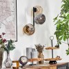 Ripoll globe light, wall light Amber, Smoke-coloured, 3-light sources