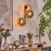 Ripoll globe light, wall light Amber, Smoke-coloured, 3-light sources