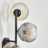 Ripoll globe light, wall light Amber, clear, Smoke-coloured, 3-light sources