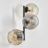 Ripoll globe light, wall light Amber, clear, Smoke-coloured, 3-light sources
