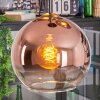 Koyoto hanging light, globe light, Cluster pendant lamp 30 cm clear, coppery, 3-light sources