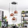 Koyoto hanging light, globe light, Cluster pendant lamp 30 cm clear, coppery, 3-light sources