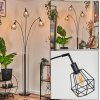 Yaak floor lamp black, 3-light sources