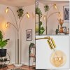Codecreo floor lamp brass, black, white, 3-light sources