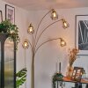 Yaak floor lamp brass, black, white, 5-light sources