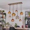 Ripoll hanging light, globe light, pendant light Ecru, black, 8-light sources