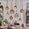 Ripoll hanging light, globe light, pendant light Ecru, black, 8-light sources