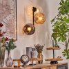 Ripoll globe light, wall light Amber, clear, Smoke-coloured, 3-light sources
