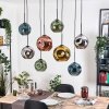 Ripoll hanging light, globe light, pendant light Ecru, black, 8-light sources