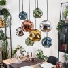 Ripoll hanging light, globe light, pendant light Ecru, black, 8-light sources