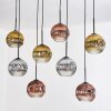 Ripoll hanging light, globe light, pendant light Ecru, black, 8-light sources