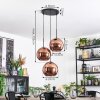 Koyoto hanging light, globe light, Cluster pendant lamp coppery, 3-light sources