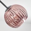 Koyoto ceiling light, globe light 52 cm coppery, 5-light sources