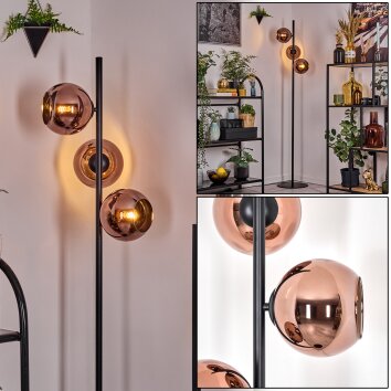 Koyoto floor lamp 31 cm coppery, 3-light sources
