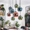 Ripoll hanging light, globe light, pendant light Ecru, black, 8-light sources