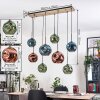 Ripoll hanging light, globe light, pendant light Ecru, black, 8-light sources
