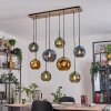 Ripoll hanging light, globe light, pendant light Ecru, black, 8-light sources