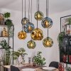 Ripoll hanging light, globe light, pendant light Ecru, black, 8-light sources