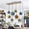 Ripoll hanging light, globe light, pendant light Ecru, black, 8-light sources