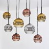 Ripoll hanging light, globe light, pendant light Ecru, black, 8-light sources