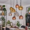 Ripoll hanging light, globe light, pendant light Ecru, black, 8-light sources